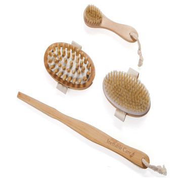 ensemble masseur de bain double visage brosse ensemble